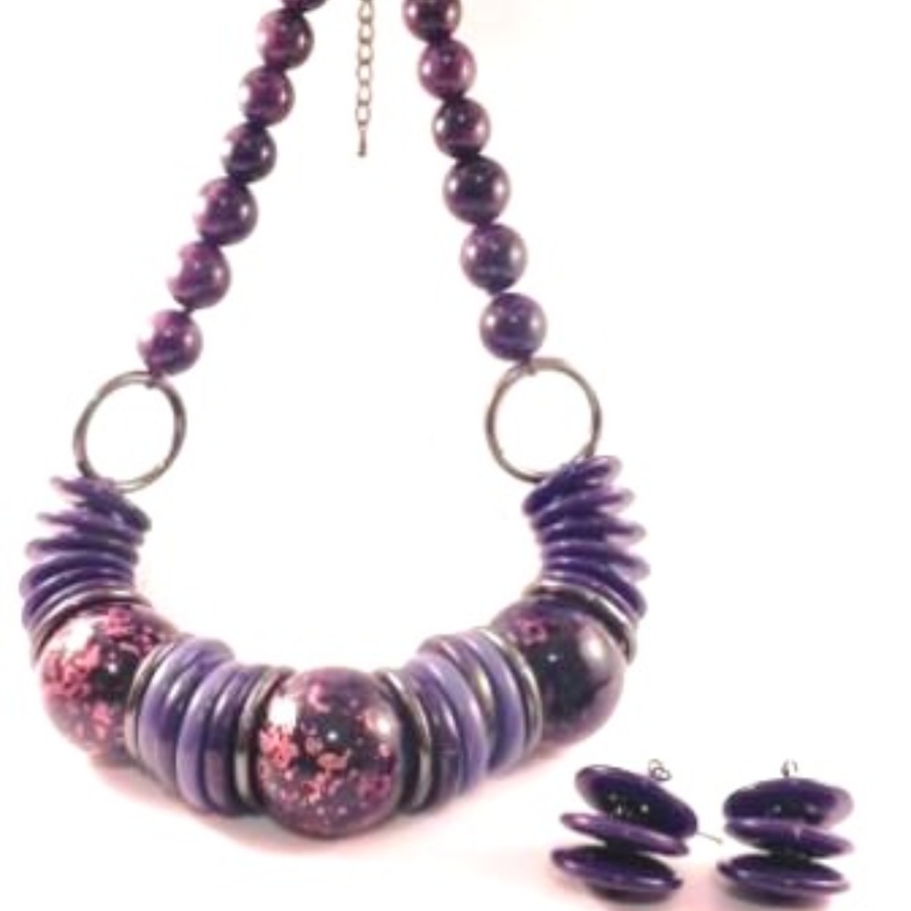 Purple Reign Necklace Set